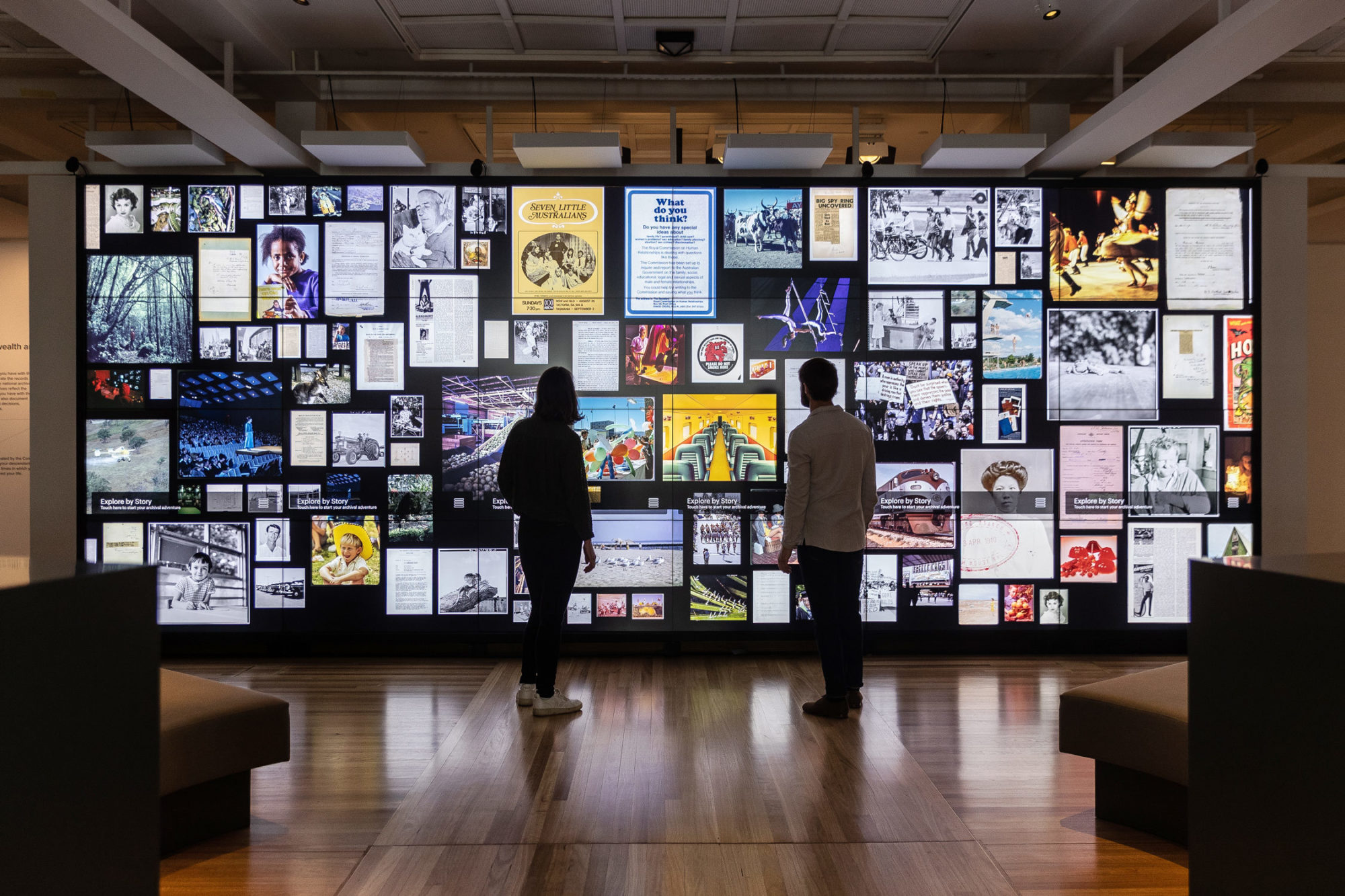 National Archives of Australia (NAA) – Multi-Screen Interactive Wall