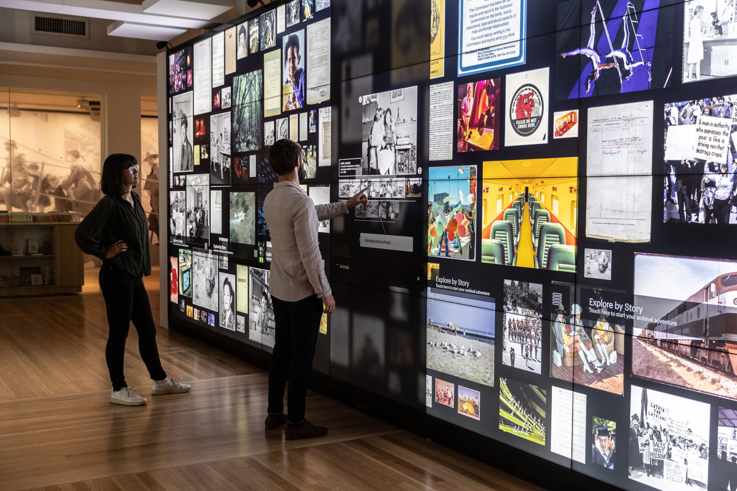 National Archives of Australia (NAA) – Multi-Screen Interactive Wall