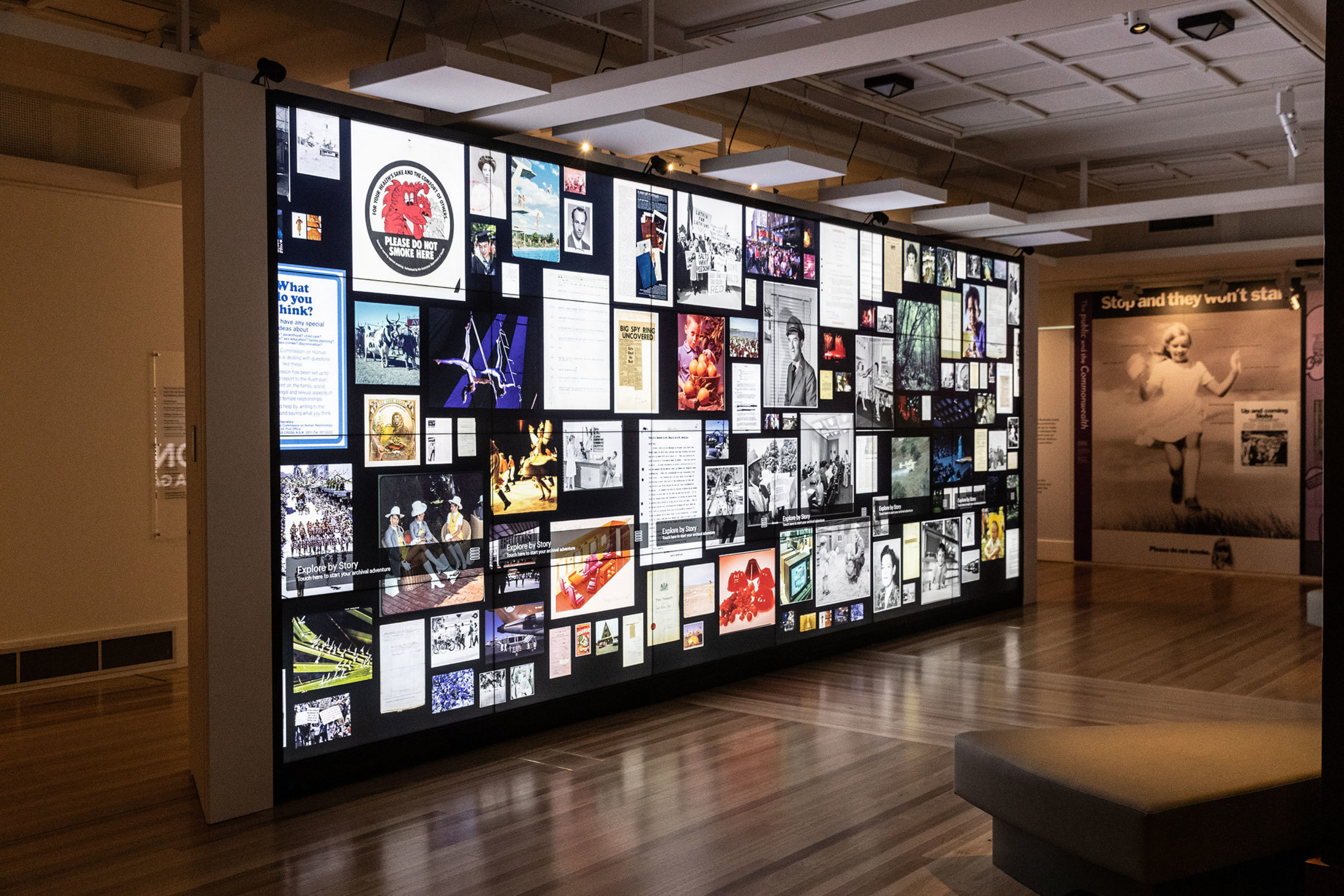 National Archives of Australia (NAA) – Multi-Screen Interactive Wall