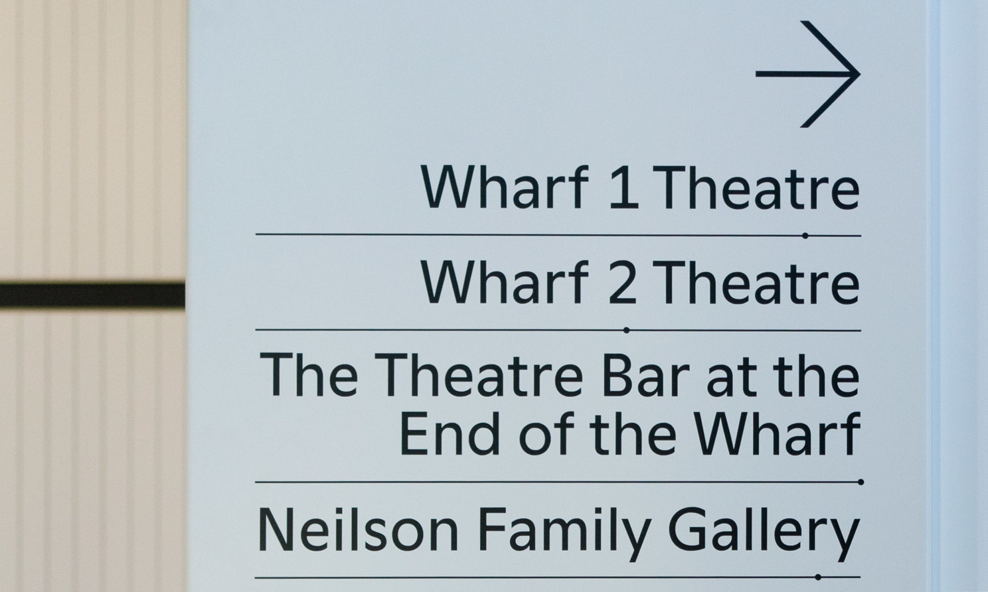 Sydney Theatre Company – Wharf Renewal Wayfinding